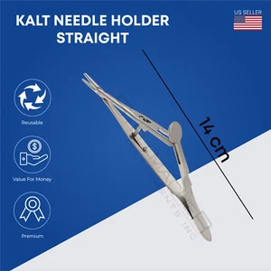 Kalt Needle Holder Straight overall length 14 cm Premium Surgical Instruments - Picture 1 of 2