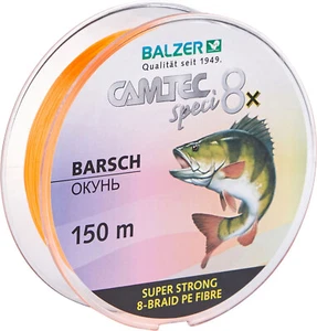 Balzer Camtec Speci 8x corda intrecciata persico 150 m arancione 0,10 & 0,12 mm - Foto 1 di 3
