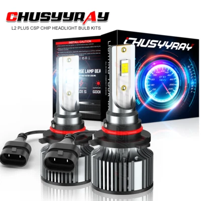 For Scion iM 2016 - 2PC 9012 LED Headlights High/Low Beam Bulbs 6500K White K9B - Image 1 of 4