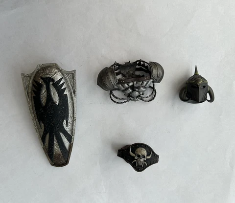 Mezco Toyz One 12 Collective FRAZETTA DEATH DEALER  Head Shield Belt Chest Armor Cover
