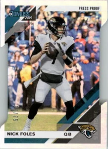 Donruss Press Proof Silver Die Cut #122 Nick Foles 2019/75 - casi nuevo-como nuevo - Imagen 1 de 2