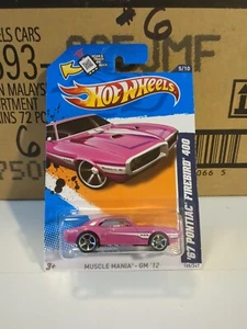 Hot Wheels 67 Pontiac Firebird 400 Pink Muscle Mania GM 12 - Picture 1 of 6