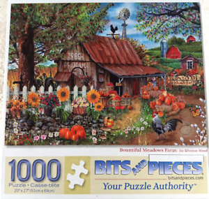 Bountiful Meadows Farm 500 Piece Jigsaw Puzzle Bits and Pieces