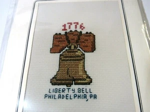 VTG Liberty Bell 1776 Counted Cross Stitch designed Especially for Children - Picture 1 of 4