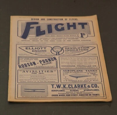 Rare FLIGHT No. 56 January 22nd 1910 Vol. II. (First Aero Weekly in the World) - Image 1 of 4