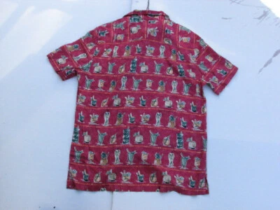 NWT Reyn Spooner Men XS Earth Red Camp Shirt Button Front Pau Hana Tiki - Image 1 of 2