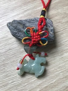 Feng Shui Caballo Hecho a Artesanía Colgante Éxito Victoria Poder - Imagen 1 de 5