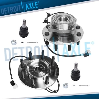 Buje de cojinete de rueda delantera 4x4 + rótula superior para Dodge Ram 2500 3500 2000-2002 Foto 1 de 4