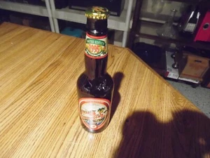 LIMITED EDITION 1995 CHRISTMAS BREW BEER AMBER GLASS BOTTLE - Picture 1 of 7