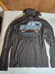 The Black Dog Gray Zip-Up Sweatshirt Hoodie Pouches Size XXL - Picture 1 of 5