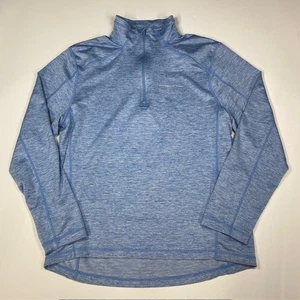 Vineyard Vines Performance Quarter Zip Pullover Blue Heathered Size M Mens - Picture 1 of 12