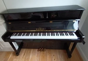 Kawai K2 Upright Piano Black Polyester. - Picture 1 of 6