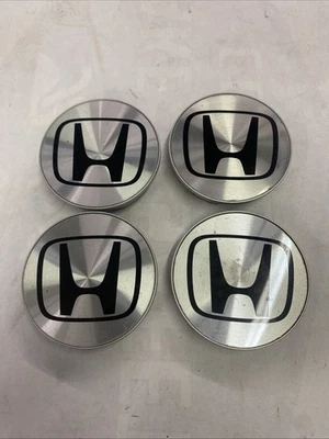 (4) 1990’s 2000’s Honda Aluminum Wheel Center Caps Used OEM. - Image 1 of 4