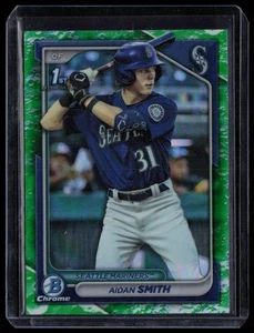 AIDAN SMITH 2024 BOWMAN CHROME PROSPECTS LUNAR GLOW REFRACTORS RC SEATTLE - Picture 1 of 2