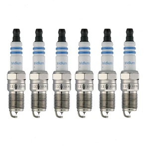 6 pc Bosch Double Iridium Spark Plugs for 1998-2000 Mazda B4000 4.0L V6 fs - Picture 1 of 5