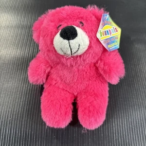 Kellytoy Original Beanpals Bear Pink Plush Soft Floppy Stuffed Animal Toy 7” - Picture 1 of 8