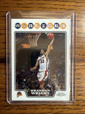 2008-09 Topps Chrome - X-Fractor #88 Brandan Wright 244/288 Golden St Warriors - Image 1 of 3