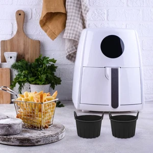  Stampi da forno in silicone 4 pezzi: accessori friggitrice ad aria - stampi antiaderenti per cupcake - - Foto 1 di 17