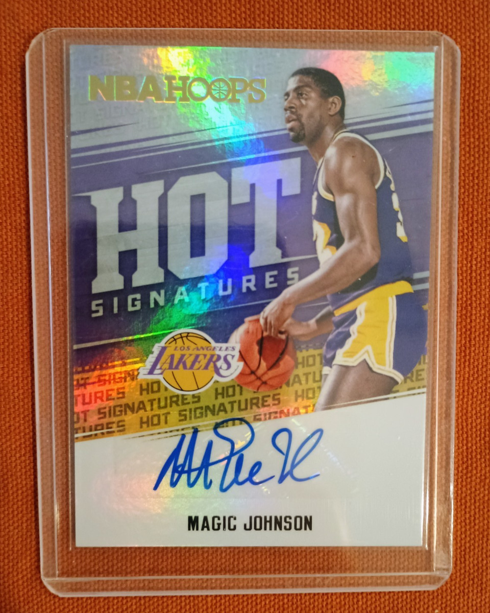 Panini Magic Johnson Basketball Autographed Sports Trading