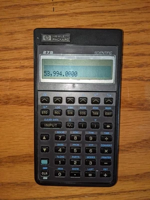 Vintage 1987 Hewlett Packard HP 27S Scientific Calculator Made in USA - Image 1 of 4
