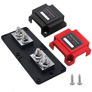 Hptmesx 600A Power Distribution Block Bus Bar Pair with Cover Marine Bus Bar,... - Picture 1 of 6