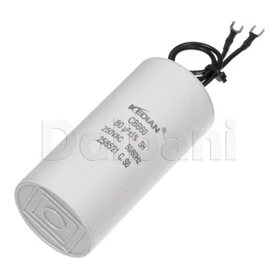 Japanese Spec 80UF 250VAC Motor Run Capacitor CBB60  25/85/21 45X95MM 80MFD - Image 1 of 3