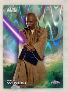Mace Windu 2025 Topps Chrome Star Wars Raywave Refractor Card No 85 - Picture 1 of 2