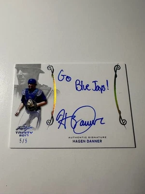 2017 Leaf Trinity Hagen Danner Platinum Inscription Auto 5/5 RC SSP - Image 1 of 2