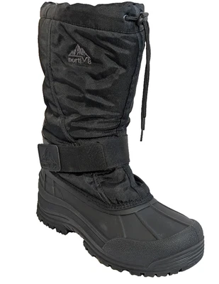 Nortiv8 Mountaineer~Mens Sz 9/Wos Sz 10. 5 Snow Boots Black Hook&Loop Mid Calf - Image 1 of 4