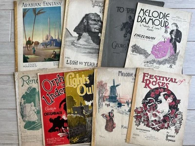 Vintage sheet music Job Lot 1900 - 1937 - Piano, Violin, Cello, Waltz - Image 1 of 4