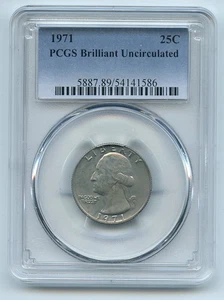 1971 25C Washington Quarter PCGS Brilliant Uncirculated BU - Picture 1 of 1