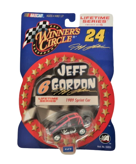 Hasbro Winner's Circle Jeff Gordon #6 1989 Sprint Car Diecast 2001 nuevo en caja NASCAR Foto 1 de 4