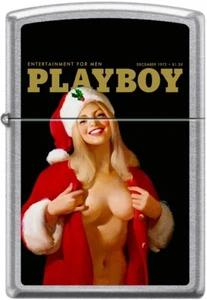 Zippo Playboy December 1972 Cover Street Chrome Windproof Lighter NEW RARE - Picture 1 of 2