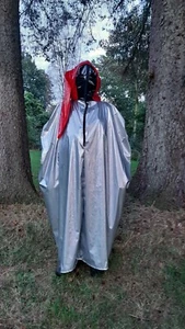 Lackcape Googlekapuze mit Maske mit RV Im Gesicht Vinylcape   - Picture 1 of 6