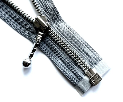 Cerniera Zip Tin Grey Metal Taglia 5 Divisibile YKK Cerniera Cipzár Молния Fe... - Immagine 1 di 2