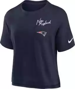 Nike Women's New England Patriots Pocket Navy T-Shirt, Sz M - Picture 1 of 2