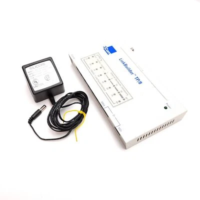 3Com 3C16180 LinkBuilder TP/8 Ethernet Hub, 8-Port, 7.5-12VAC 50-60Hz 8VA - Image 1 of 4