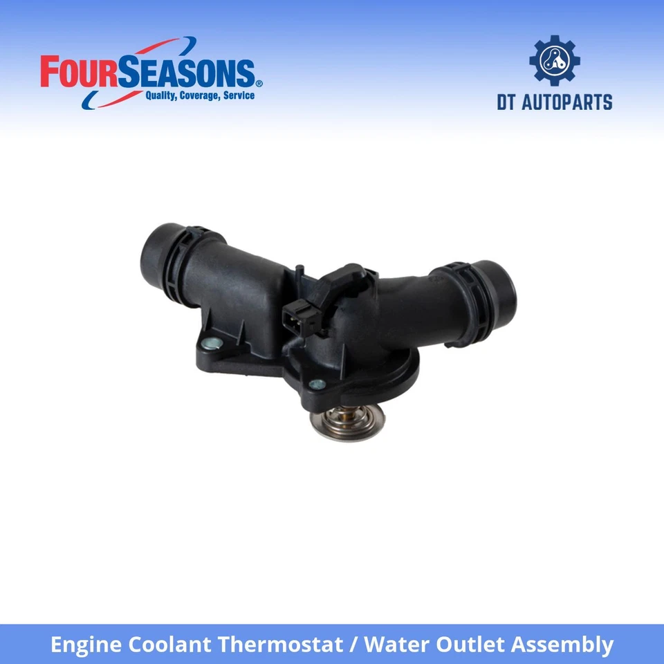 Termostato de líquido de arrefecimento do motor BMW 325Ci 2001-2006/assy de saída de água 4 estações - Imagem 1 de 4