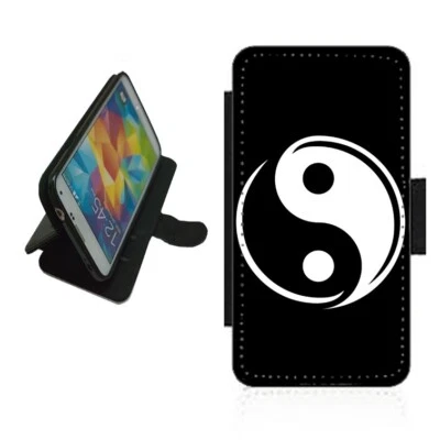 Yin Yang Wallet Phone Case For iPhone Samsung Google flip Cover YIN1 - Image 1 of 3