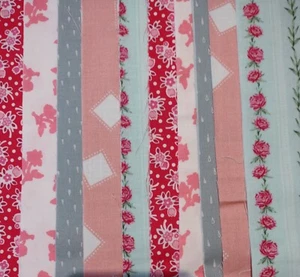 10 JELLY ROLL STRIPS 100% COTTON QUILTING FABRIC 2 1/2"x 42" LONG. PATCHWORK - Picture 1 of 7