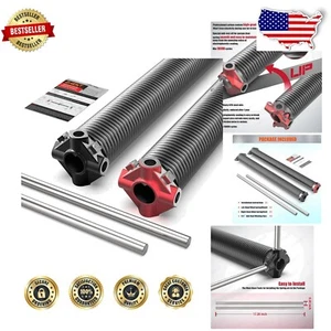 Black Coated Garage Door Torsion Springs with Long Life and Maximum Pressure - Picture 1 of 10