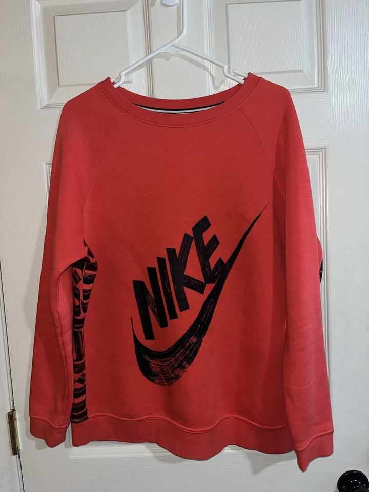 SUDADERA NIKE X ROSTARR RALLY CREW MUJER TALLA XL COLOR NEGRO Y ROJO Foto 1 de 4