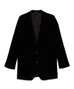 Giorgio Armani Men George Line Black Velvet Single Breasted Blazer Size 42 - Picture 1 of 8