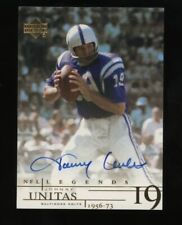 2001 Upper Deck NFL Legends Johnny Unitas HOF Signed AUTO Indianapolis Colts