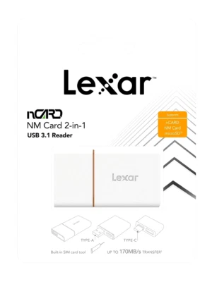 Lexar Type C to USB Memory Card Adapter USB 3.1 nCARD NM Micro SD TF Card Reader - Image 1 of 2