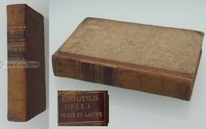 Antikes BUCH von 1793 - ARISTOTELES - OPERA OMNIA, GRAECE ET LATINE - Vol. IV - Picture 1 of 12