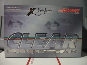2003 Action John Force Funny Car Clear King of the Hill Silver Ink Auto - Picture 1 of 12