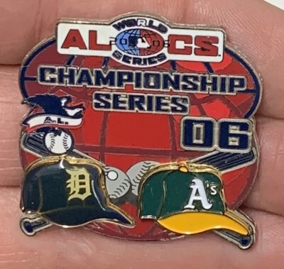 Oakland Athletics Vs Detroit Tigers Pin  2006 ALCS World Series Lapel Pin - Image 1 of 2
