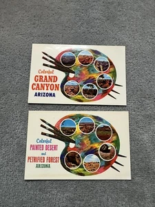 2 Greeting from Artist Painting Arizona postcards - Picture 1 of 5