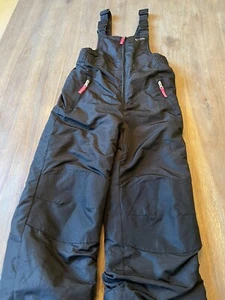 Champion Ski/snow bib overalls Pockets Black W/knee Enforce, Black Girls 6/6x - Picture 1 of 9